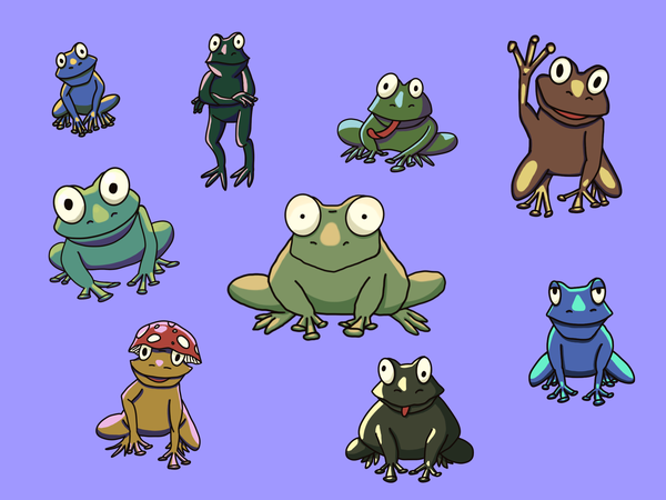 Frog illustrations